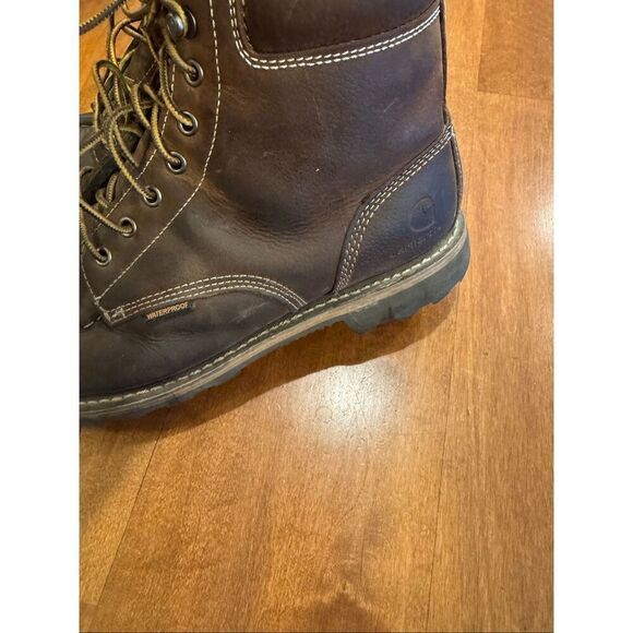 Men’s leather Carhartt waterproof boots size 10 main image 6